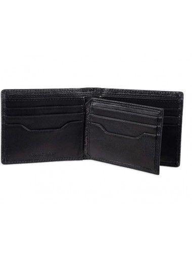 Calvin Klein Men's RFID Blocking Leather Bifold Wallet - Black